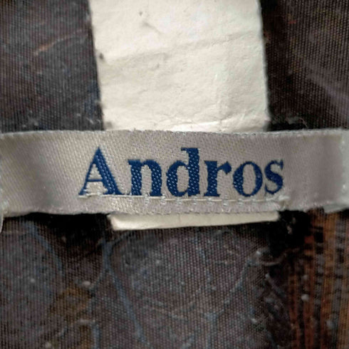 ANDROS 総柄シャツ メンズ