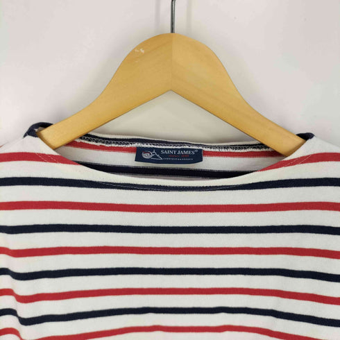 セントジェームス SAINT JAMES フランス製 バスクシャツ ボーダー ボートネック Tシャツ レディース INTL:SM