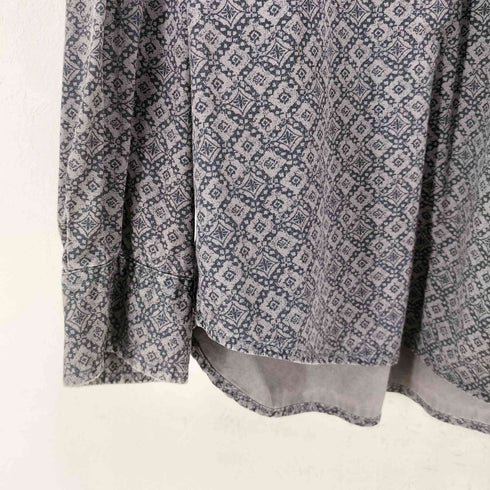 ドッカーズ DOCKERS リメイク 総柄 バンドカラーシャツ メンズ import:XL