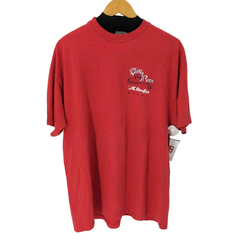 ヘインズ Hanes 90s USA製 BEEFY 企業ロゴ 両面プリントTシャツ メンズ import:XL