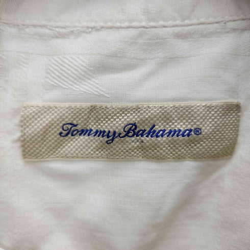 トミーバハマ Tommy Bahama ヤシの木 刺繍 シルク 100% S/S オープンカラー シャツ メンズ import:L