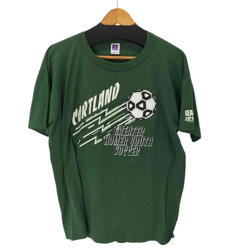 ラッセルアスレチック RUSSELL ATHLETIC 90S USA製 ナンバリング サッカーTシャツ メンズ import:L