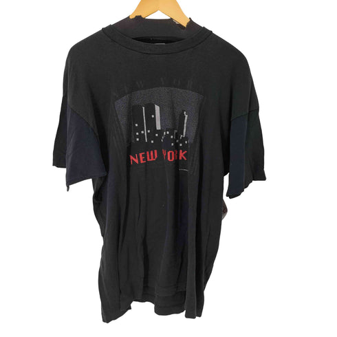 フルーツオブザルーム FRUIT OF THE LOOM 90S USA製 NewYork グラフィックプリントTシャツ コピーライト1991 メンズ import:XL