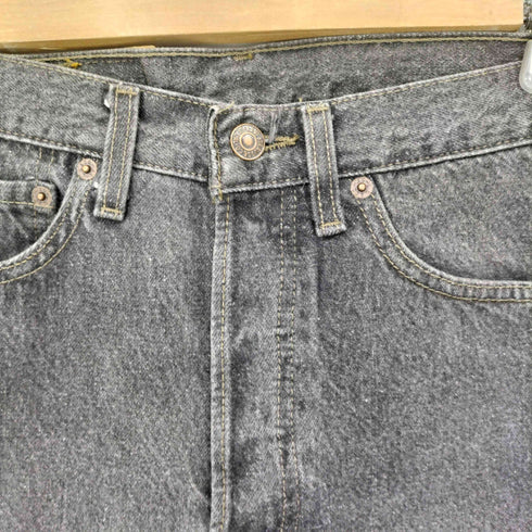 リーバイス Levis 90S 93年製 552刻印 サンアンジェロ工場 501 先染めブラックデニム ミントコンディション レディース W27/L34