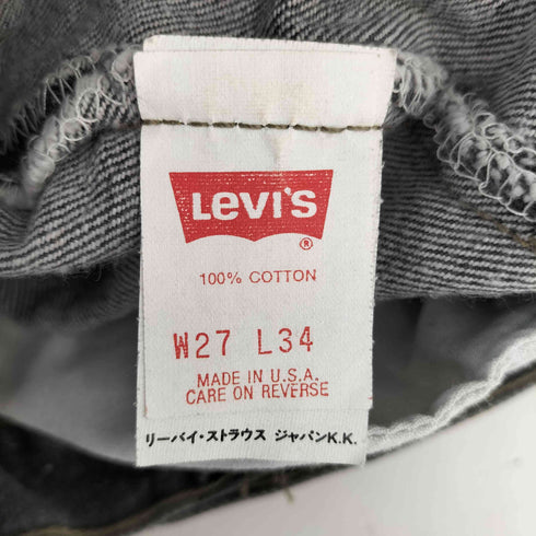 リーバイス Levis 90S 93年製 552刻印 サンアンジェロ工場 501 先染めブラックデニム ミントコンディション レディース W27/L34