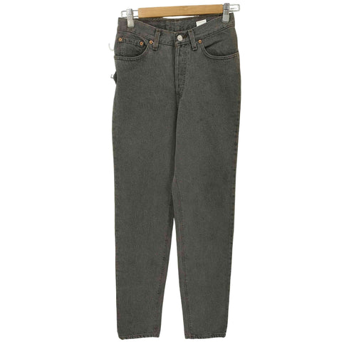 リーバイス Levis 90S 92年製 USA製 544刻印 マッカレン工場 501 先染めブラック デッドストック レディース 7M