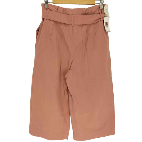 ザラ ZARA ハイウエスト ベルト ワイド パンツ レディース L