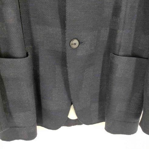 アルマーニコレツィオーニ ARMANI COLLEZIONI ウールスタンドカラージャケット マオカラー メンズ EUR:50