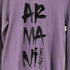 アルマーニコレツィオーニ ARMANI COLLEZIONI ベルベットロゴ クルーネックTシャツ メンズ L