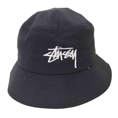 ステューシー Stussy 22AW Big Stock Bucket Hat ビッグ ストックロゴ 刺繍 バケットハット メンズ L/XL
