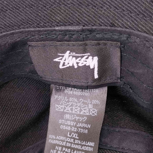 ステューシー Stussy 22AW Big Stock Bucket Hat ビッグ ストックロゴ 刺繍 バケットハット メンズ L/XL