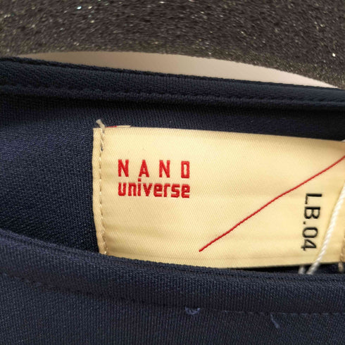 ナノユニバース NANO universe LB.04/リブ付きれい見えジョーゼットカットソー レディース FREE