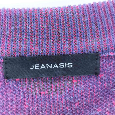 ジーナシス JEANASIS 12G Wジャガードボリュームスリーブプルオーバー レディース FREE