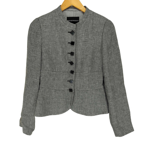 エンポリオアルマーニ EMPORIO ARMANI MADE IN ITALY スタンドカラージャケット レディース 40
