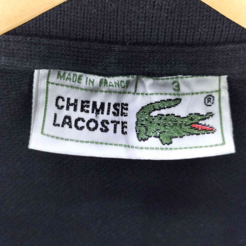 シュミーズラコステ CHEMISE LACOSTE 70S フランス製 長袖鹿の子ポロシャツ メンズ JPN:3