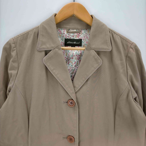 エディーバウアー Eddie Bauer 裏地花柄 ハーフコート レディース JPN:S