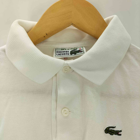 シュミーズラコステ CHEMISE LACOSTE 70S フランス製 長袖鹿の子ポロシャツ メンズ JPN:42