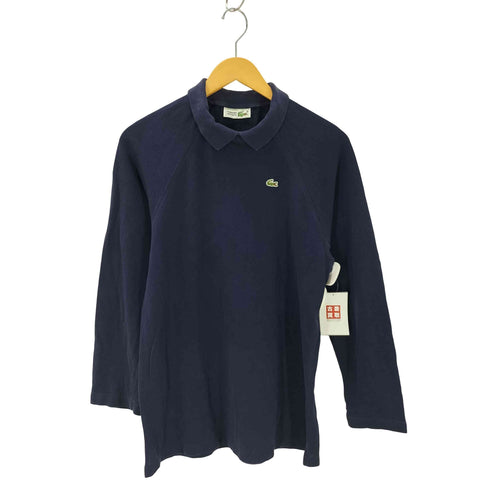 シュミーズラコステ CHEMISE LACOSTE 80S フランス製 Collared Raglan Sweat Shirts 鹿の子スウェット メンズ JPN:44