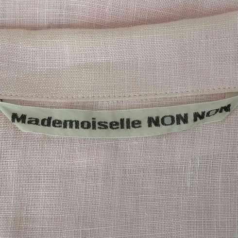 medemoiselle NON NON フリルリネンシャツ レディース