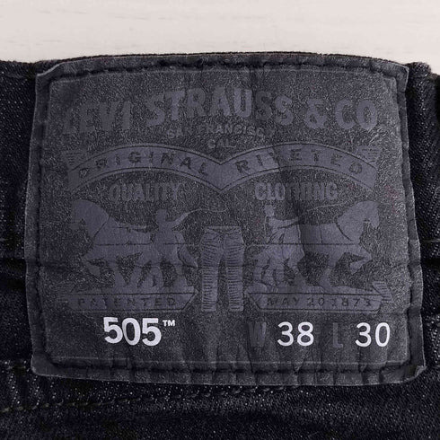 リーバイス Levis 505 ビッグサイズ ブラックデニム メンズ W38/L30