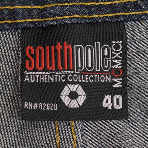サウスポール SOUTHPOLE インディゴ 裾ドローコード バギーデニム メンズ 40