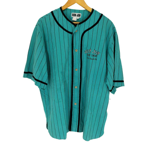 RON JON 80~90S ストライプコットンベースボールシャツ street メンズ