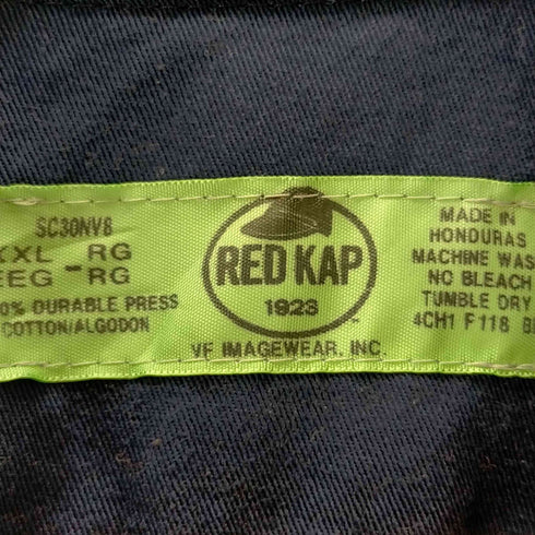 レッドキャップ RED KAP 企業ロゴ刺繍ワークシャツ メンズ XXL