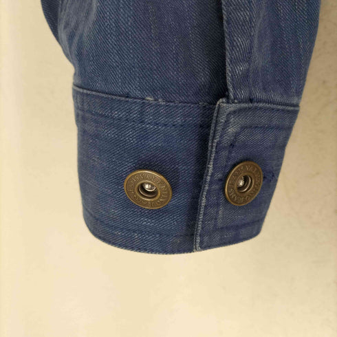 ヴァレンティノガラヴァーニ VALENTINO GARAVANI JEANSライン ヘリンボーンコットンシャツジャケット メンズ 48