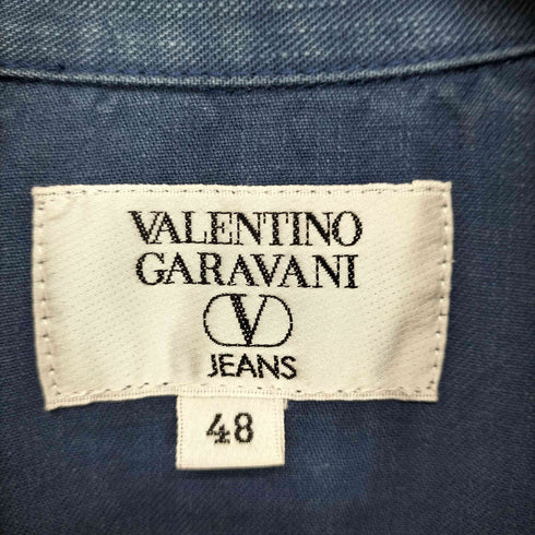 ヴァレンティノガラヴァーニ VALENTINO GARAVANI JEANSライン ヘリンボーンコットンシャツジャケット メンズ 48