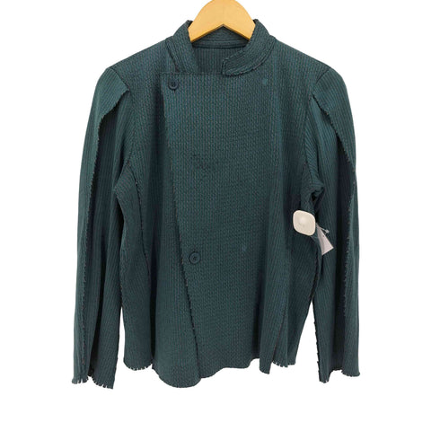 イッセイミヤケ ISSEY MIYAKE A-POC INSIDE インサイドアウト ニットテーラードジャケット レディース JPN:2