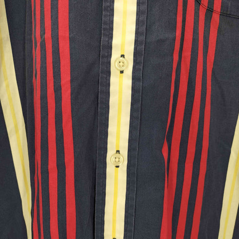 ハントクラブ HUNT CLUB ストライプ柄 半袖 ボタンダウンシャツ メンズ import:XL