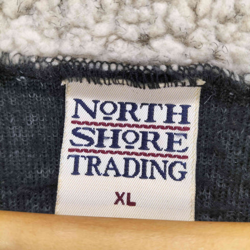 NOTRH SHORE TRADING フロント刺繍 モックネックビッグサイスフリースプルオーバー メンズ XL