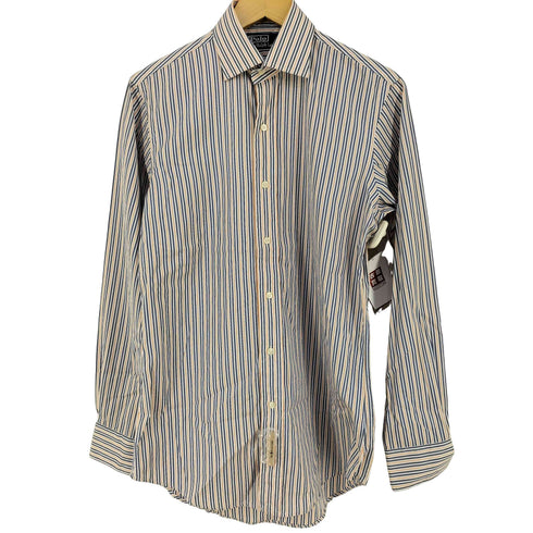 ポロバイラルフローレン Polo by RALPH LAUREN ストライプ柄 ホリゾンタルカラー 長袖シャツ メンズ 14 ½