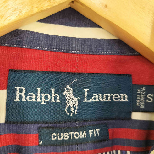 ポロラルフローレン POLO RALPH LAUREN ポニー刺繍ストライプ柄BDシャツ メンズ import:S