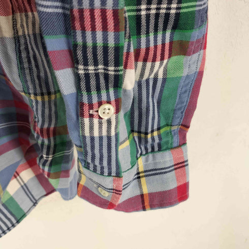 ポロラルフローレン POLO RALPH LAUREN 片ポケット チェック柄BDシャツ メンズ import:M