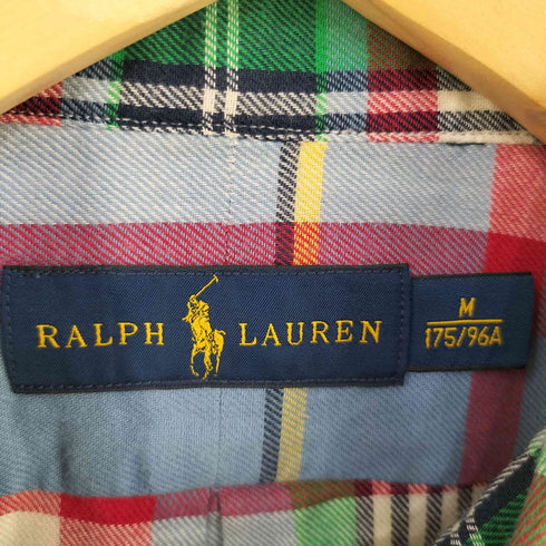 ポロラルフローレン POLO RALPH LAUREN 片ポケット チェック柄BDシャツ メンズ import:M
