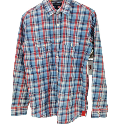 トミーヒルフィガー TOMMY HILFIGER チェック柄 フロントポケット長袖シャツ メンズ import:S