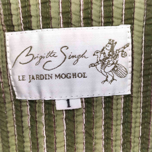 Brigitte Singh ブリジット・シン ブロックプリント 動物柄 キルティングコート レディース 1