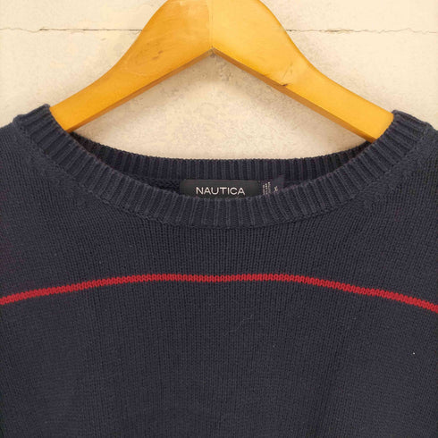 ノーティカ NAUTICA ラインデザインコットンニット メンズ XL