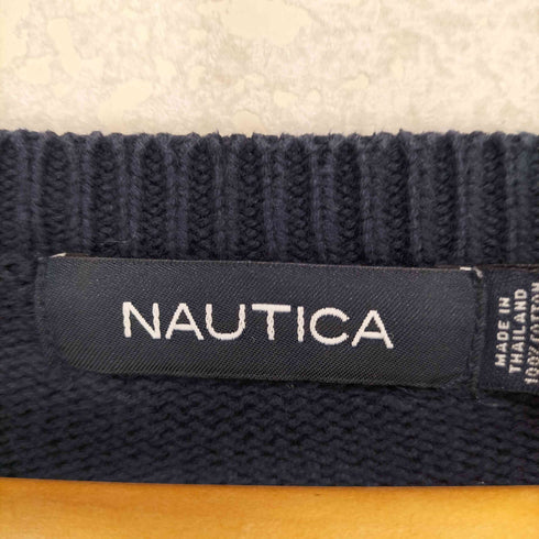 ノーティカ NAUTICA ラインデザインコットンニット メンズ XL