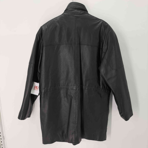 裏地総柄 ラムレザーコート メンズ import:L