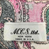 M.J.S. ペイズリー柄ワンピース MADE IN USA レディース