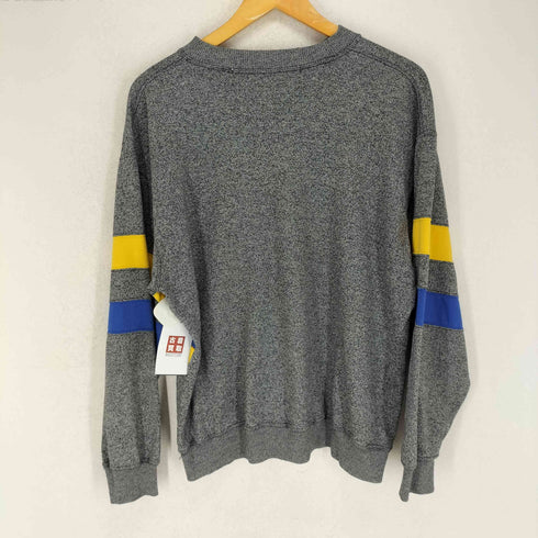 NEW YORKS ボーダー切替スウェット メンズ L