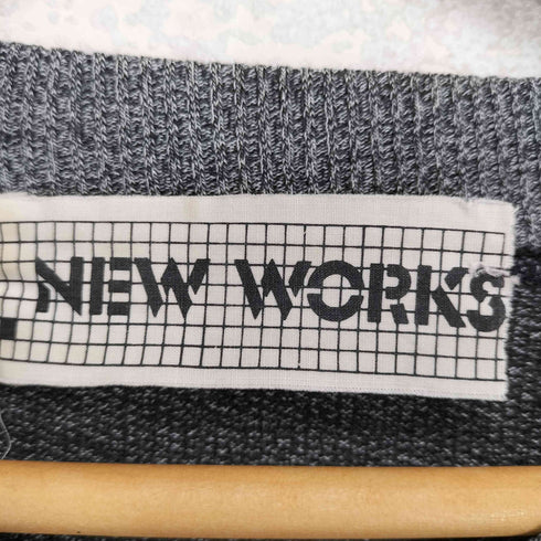 NEW YORKS ボーダー切替スウェット メンズ L