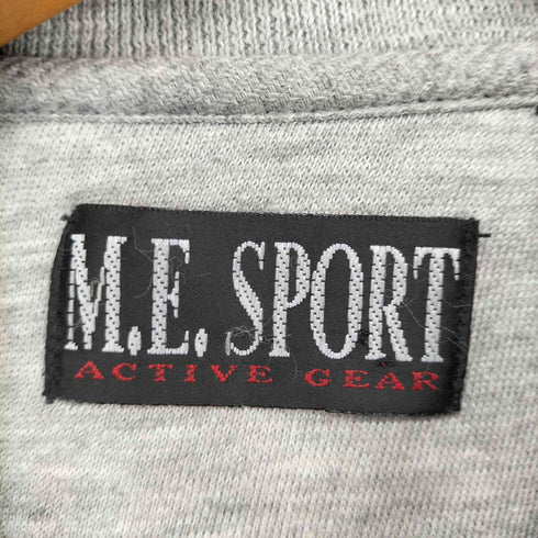 M.E.SPORT 切替ハーフボタンスウェット メンズ L
