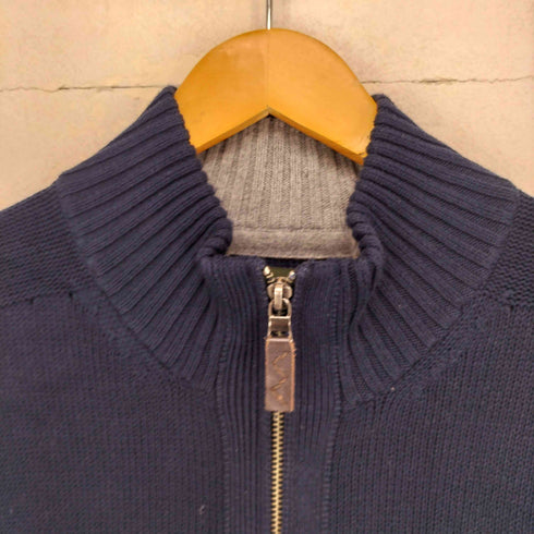 エディーバウアー Eddie Bauer 00S ジップアップカーディガン ドライバーズニット メンズ TXL