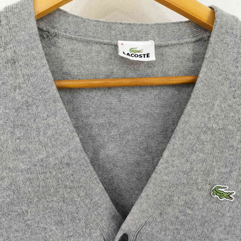 ラコステ LACOSTE ワニワッペン Vネックカーディガン レディース 3