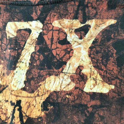 スカルプリント バンドTシャツ メンズ