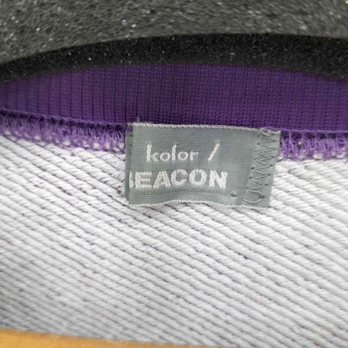 カラービーコン kolor BEACON 20AW garment dye logo print sweat メンズ JPN:2
