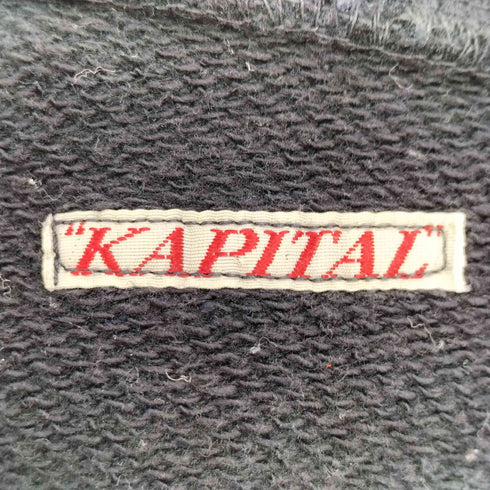 キャピタル KAPITAL 花刺繍 プルオーバーパーカー メンズ L
